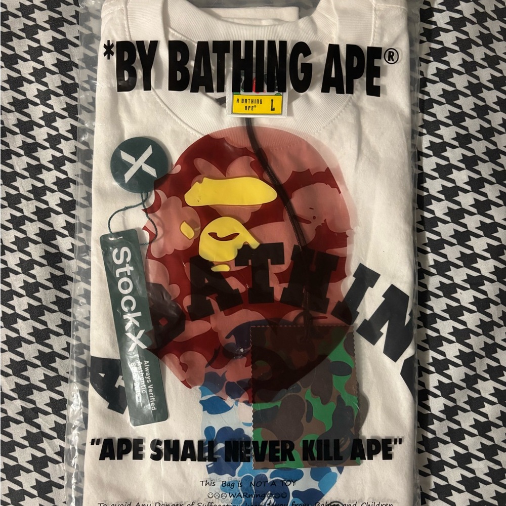 BAPE White Graphic T-Shirt